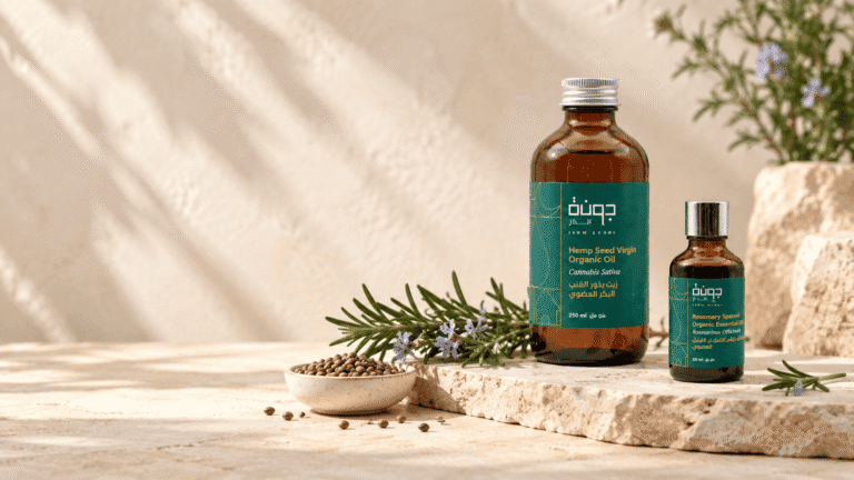 زيت إكليل الجبل العطري وزيت بذور القنب من منتجات جونة